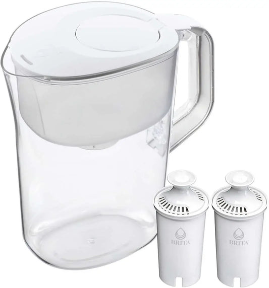 10 Cup Water Filter Pitcher with Smart Light Filter Reminder and 2 Standard , Made Without